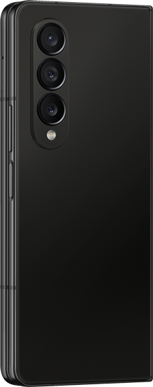 samsung fold 4 vue arrière avec appareil photo et logo samsung