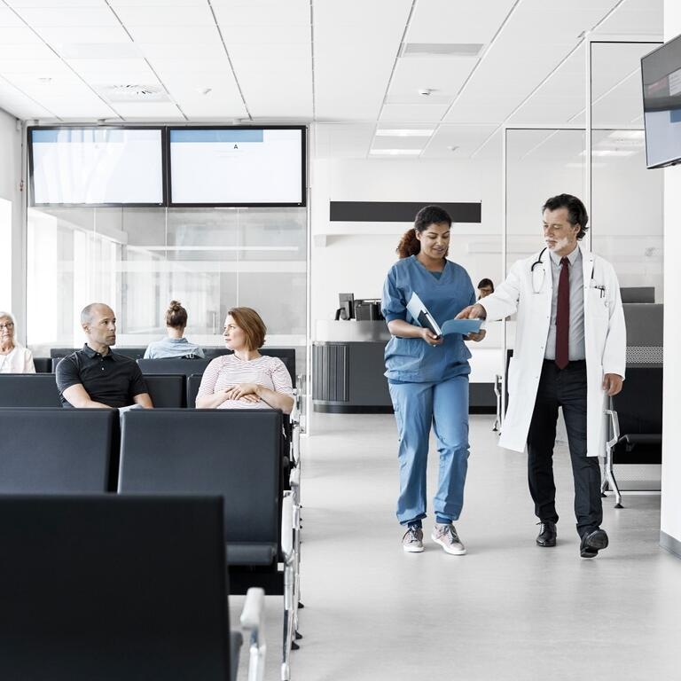 TV clinic waiting room