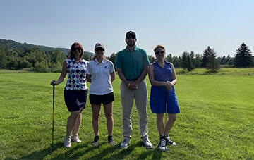 joueurs de golf terrain