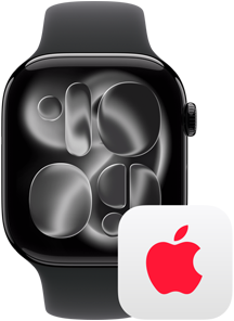 Apple Watch près du logo AppleCare+