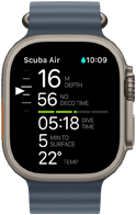 Apple Watch Ultra 3, diving screen