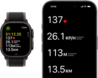 Live Workout metrics on Apple Watch Ultra 3 and iPhone