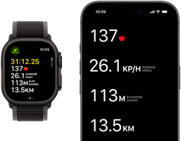 Live Workout metrics on Apple Watch Ultra 3 and iPhone