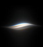Onde lumineuse multicolore