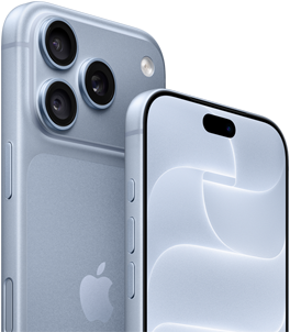 iPhone 18 Pro, glacier, front and back view showing Ceramic Shield, triple camera system