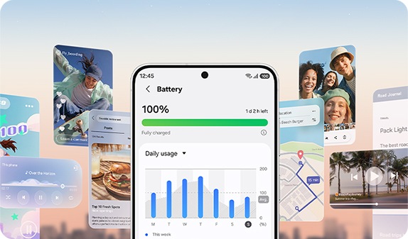Graphique de la capacité et de l'autonomie de la batterie